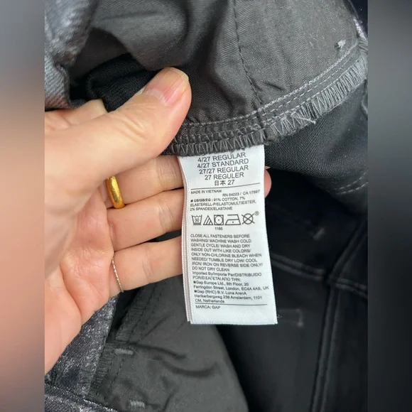 GAP high-rise Baby Boot jeans size 4/27R NWOT - Picture 8 of 10